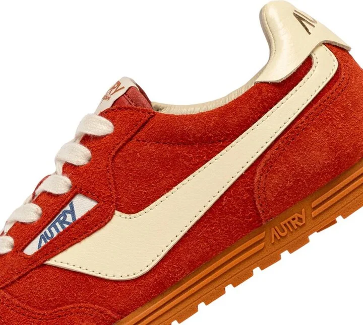 Autry Windspin Sneakers In Suede And Parrot And Rutabaga Leather - Image 5