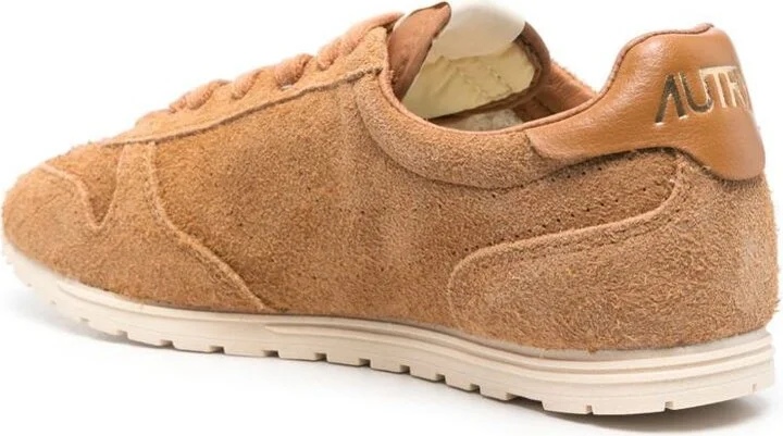 Autry 'Windspin' Suede Sneakers In Camel Brown - Image 4