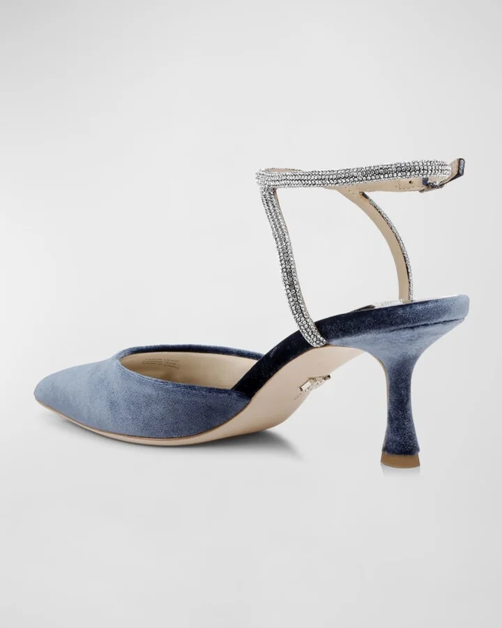 Autumn Silk Strass Ankle-Strap Pumps - Image 2