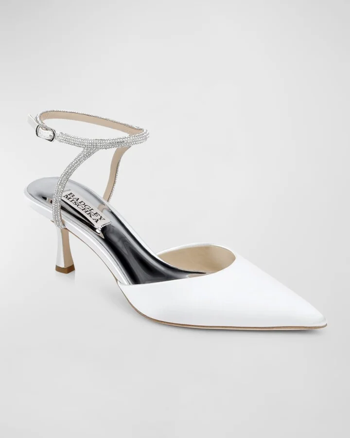 Autumn Silk Strass Ankle-Strap Pumps - Image 6