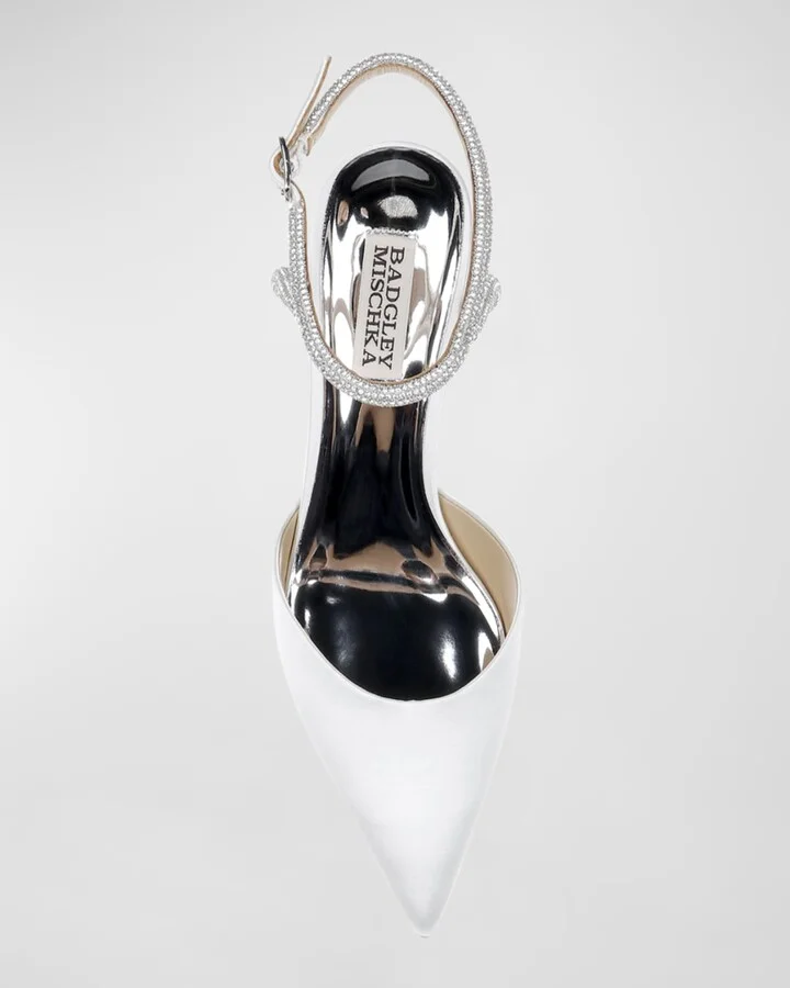 Autumn Silk Strass Ankle-Strap Pumps - Image 7