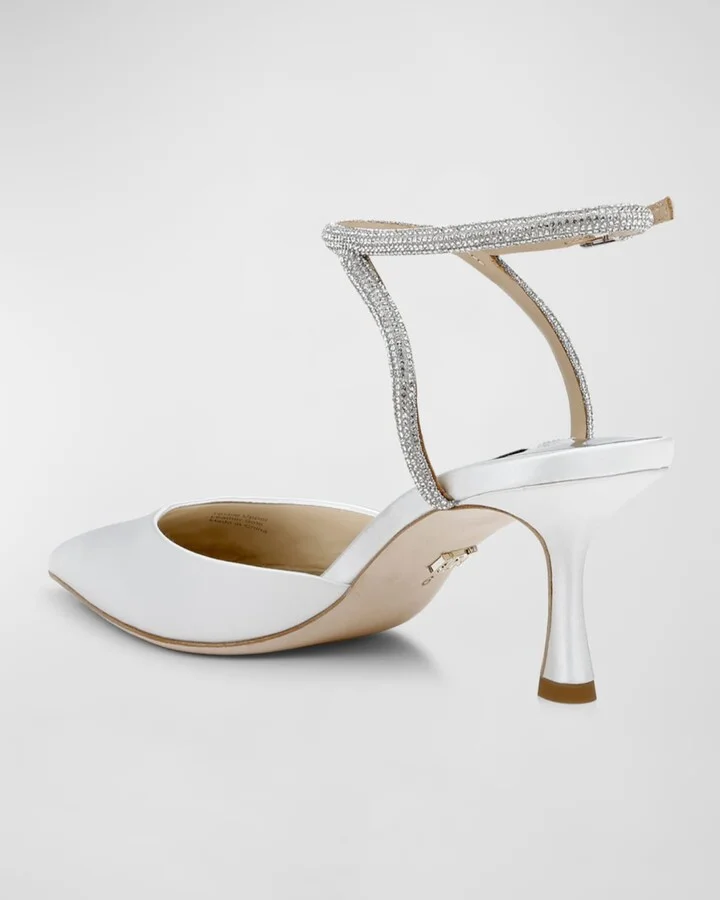 Autumn Silk Strass Ankle-Strap Pumps - Image 11