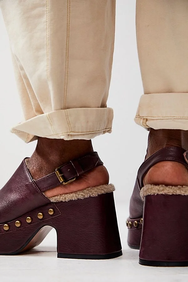 Autumn Studded Platform Clogs - Image 3