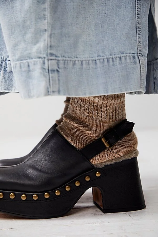 Autumn Studded Platform Clogs - Image 2