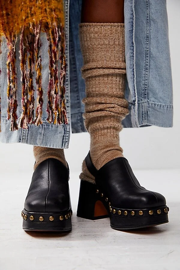 Autumn Studded Platform Clogs - Image 3
