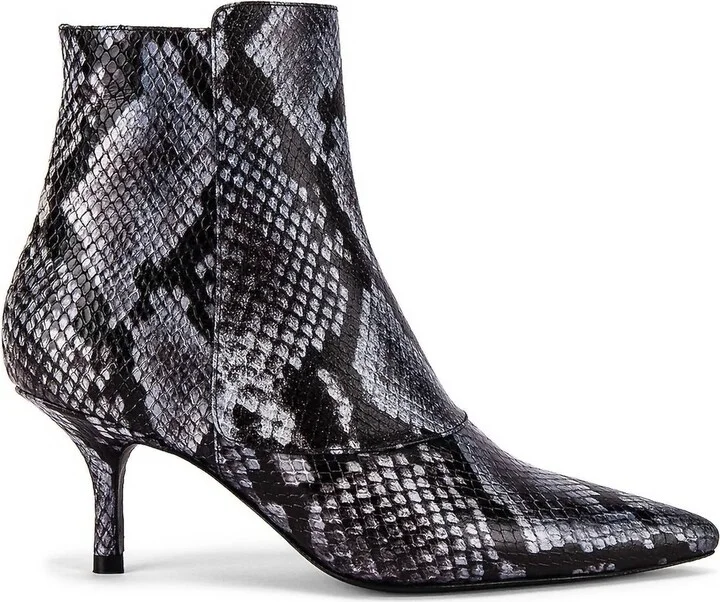 Ava Booties In Cloudy Blue Python