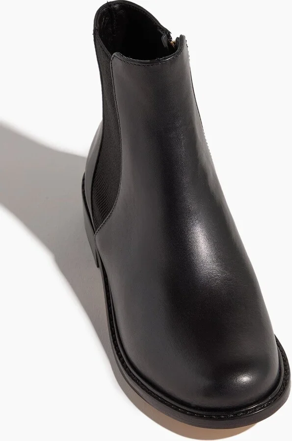 Ava Flat Bootie in Black - Image 4