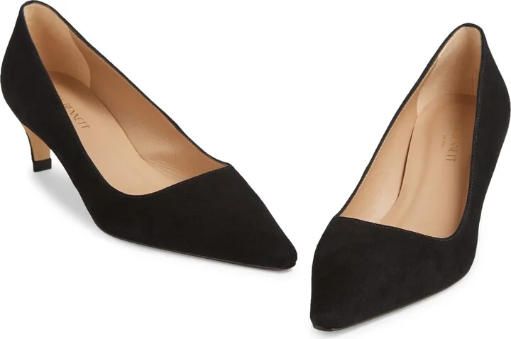 Ava Pointed Toe Kitten Heel Pump - Image 4