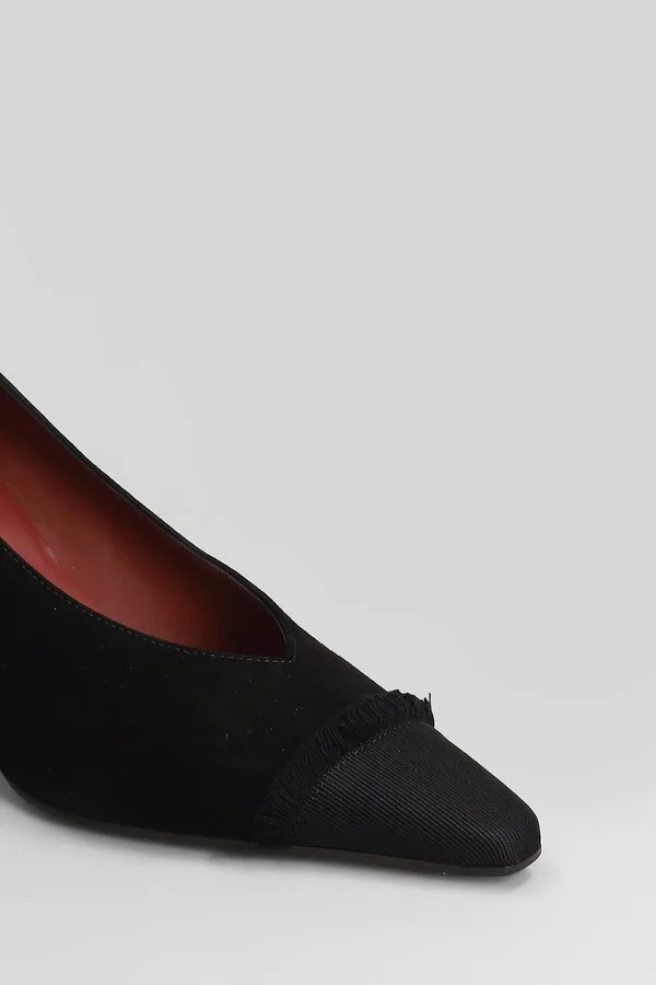 Ava Pumps In Black Suede - Image 5