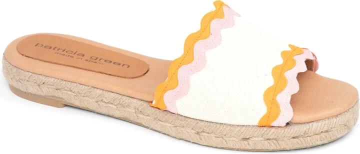 Ava Ric Rac Platform Espadrille Slide Sandal