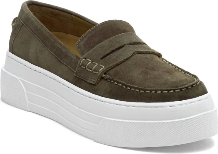 Ava Shoes In Khaki Suede