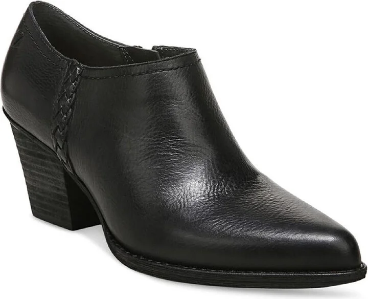 Ava Womens Leather Heels Shooties