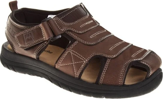 Avalanche Men's Fishermen Sandals - Brown, Size: