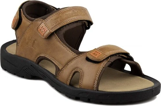 Avalanche Men's Open Toe Sandals - Tan, Size: 7.5