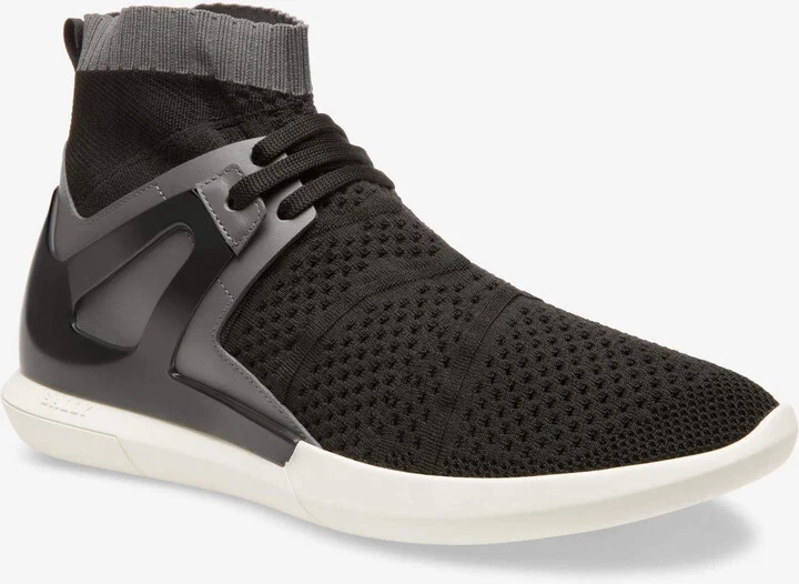 Avallo Men's 6221329 Black Leather/Fabric Sneakers