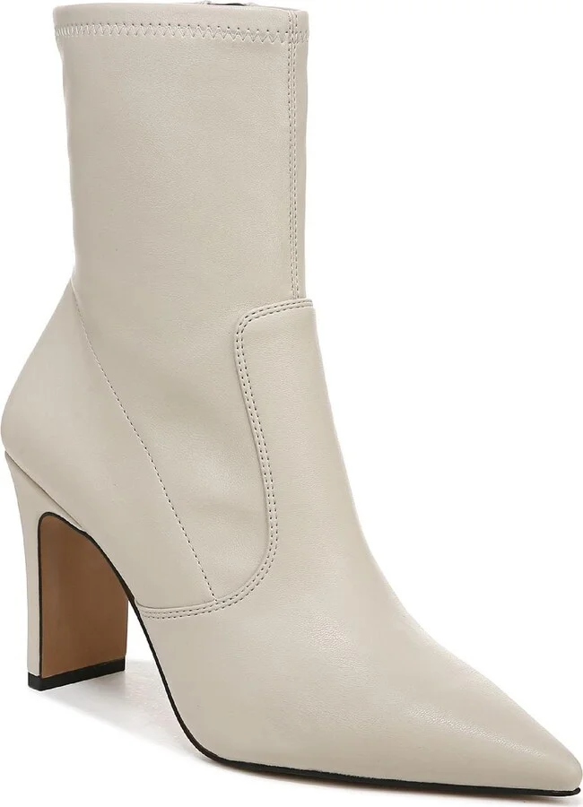 Avana Womens Faux Leather Pointed Toe Ankle Boots