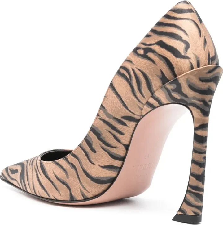 Avangarda 110mm tiger-print pumps - Image 3