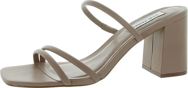 Avani Womens Faux Leather Slip On Heels