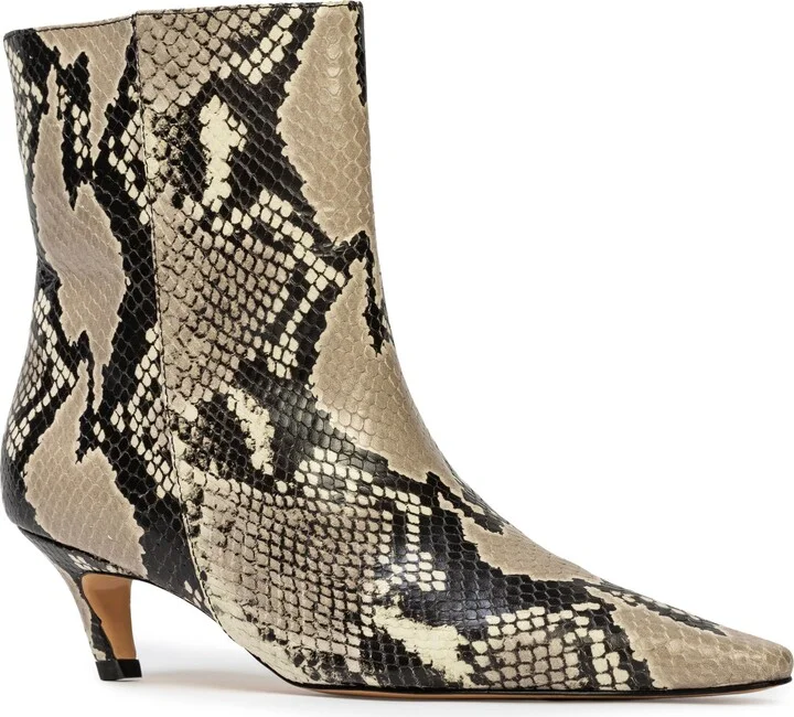 Avenue 50 Pointed Toe Kitten Heel Bootie