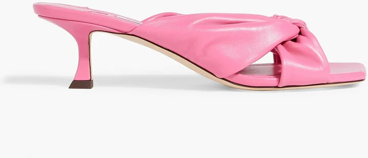 Avenue 50 twisted leather mules