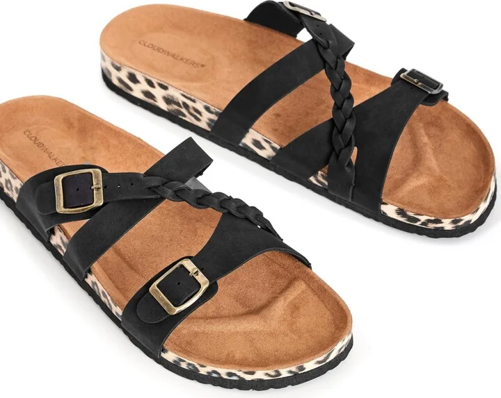 Avenue CLOUDWALKERS WIDE FIT SANDAL DEENA PLAIT