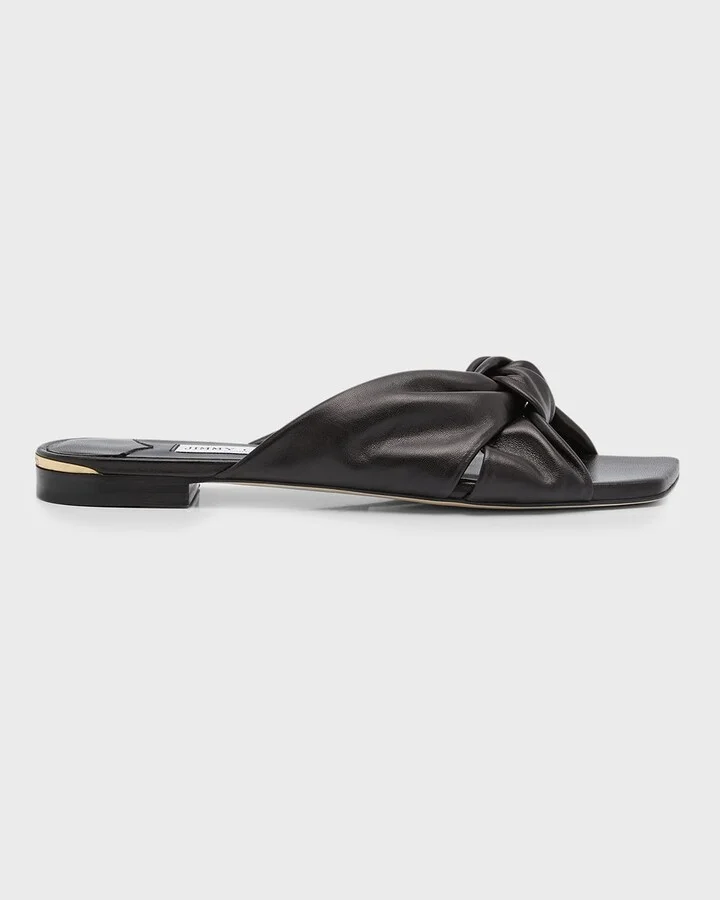 Avenue Crisscross Flat Slide Sandals