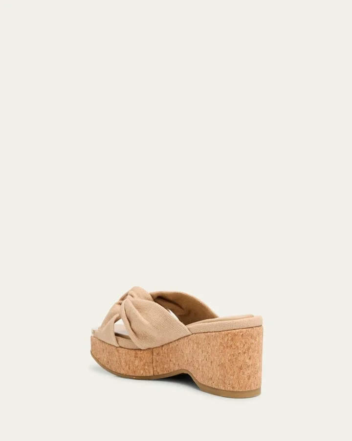 Avenue Crisscross Wedge Slide Sandals - Image 3