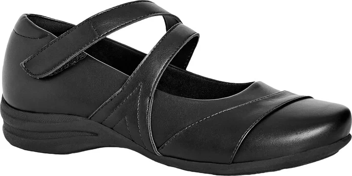 Avenue WIDE FIT Brooklyn Comfort Crossover Strap Flat