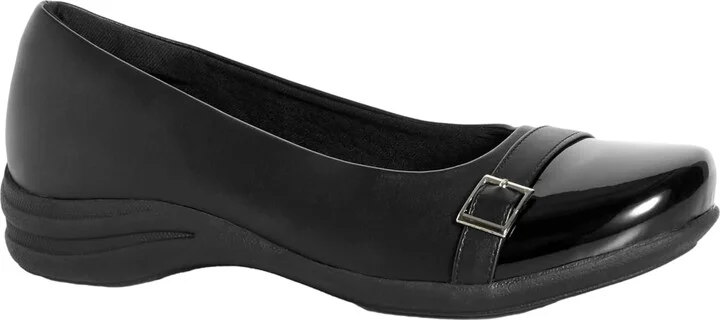 Avenue Women's Cloudwalkers Wide Fit Julie Comfort Flat Fashion Boot Black