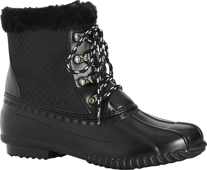 Avenue Women's WIDE FIT Ariah Cold Faux Fur Ankle Weather Boot