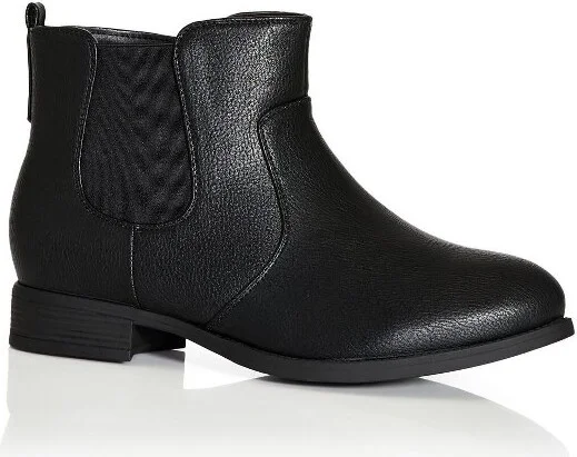 Avenue Women's Wide Width Brigitte Ankle Boot - 8 W, Black