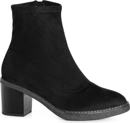 Avenue Women's Wide Width Eliana Ankle Boot - 8 W, Black