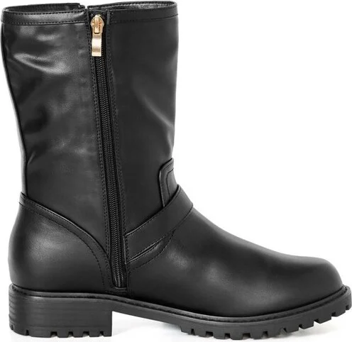 Avenue Women's Wide Width Harley Mid Boot - 10 W, Black