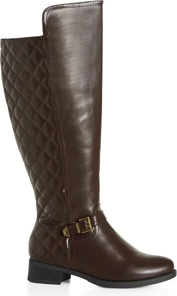 Avenue Women's Wide Width Ivory Tall Boot - 8 W, Brown