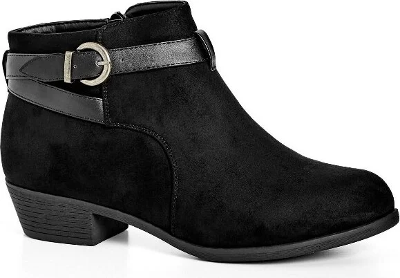 Avenue Women's Wide Width Jada Ankle Boot - 8 W, Black