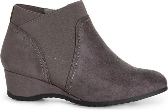 Avenue Women's Wide Width Keira Ankle Boot - 8 W, Grey