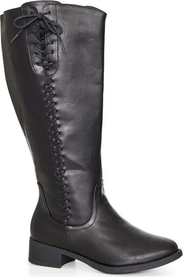 Avenue Women's Wide Width Leslie Tall Boot - 11 W, Black