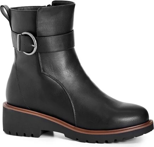 Avenue Women's Wide Width Lia Ankle Boot - 11 W, Black