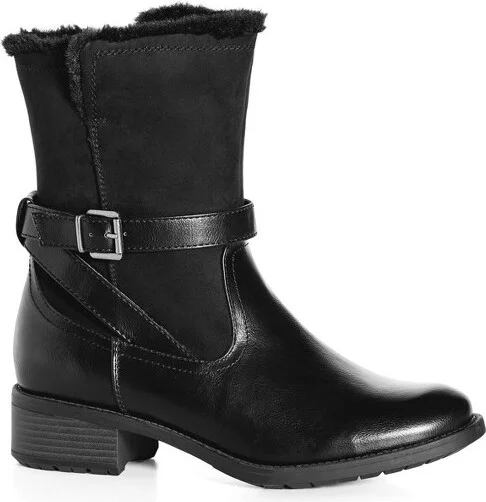 Avenue Women's Wide Width Mariah Mid Boot - 11 W, Black