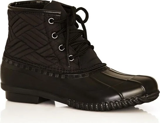 Avenue Women's Wide Width Mona Quilted Weather Boot - 7 W, Black