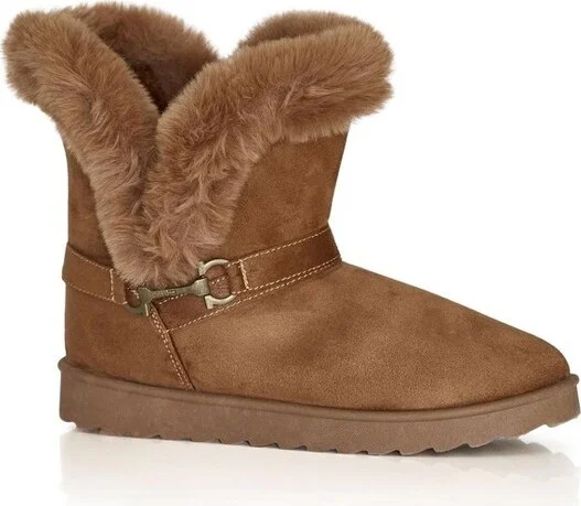 Avenue Women's Wide Width Pippa Hug Boot - 10 W, Cognac Cream