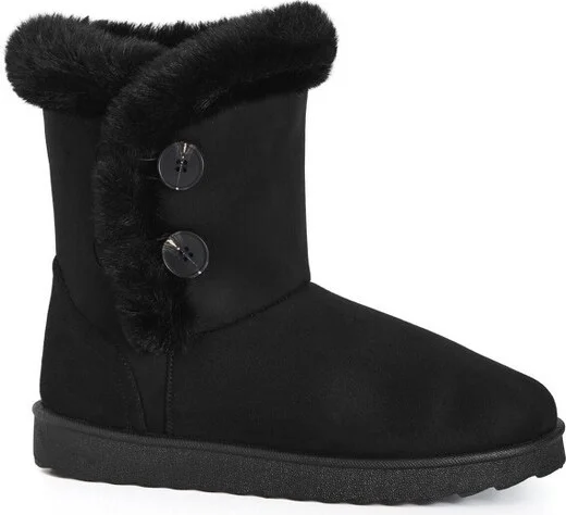 Avenue Women's Wide Width Reagan Hug Boot - 8 W, Black