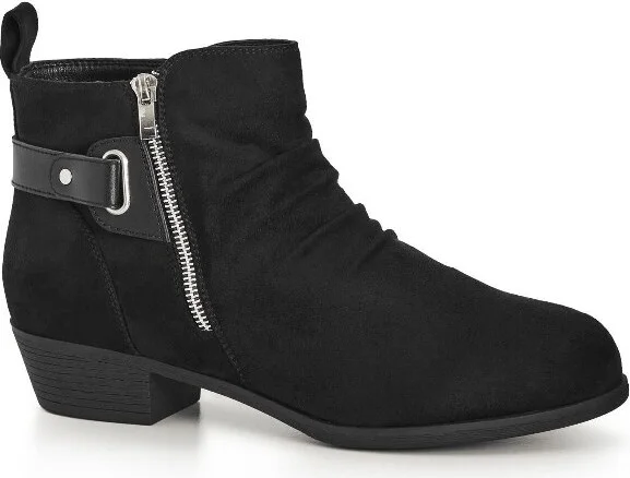 Avenue Women's Wide Width Rossi Ankle Boot - 7 W, Black