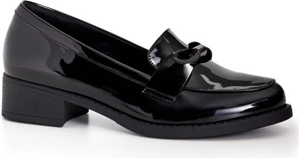 Avenue Women's Wide Width Sadie Flat Shoe - 11 W, Black