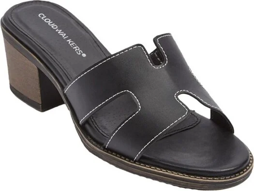 Avenue Women's Wide Width The Sicily Mule - 8 W, Black