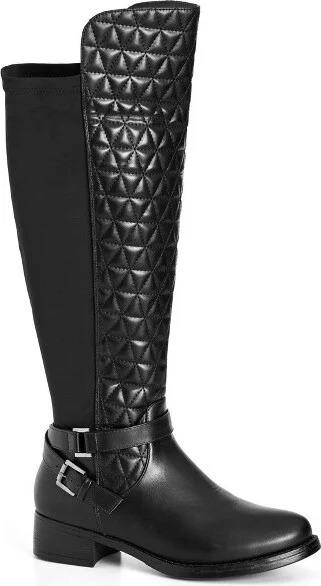 Avenue Women's Wide Width Wide Fit Diana Tall Boot - 12 W, Black