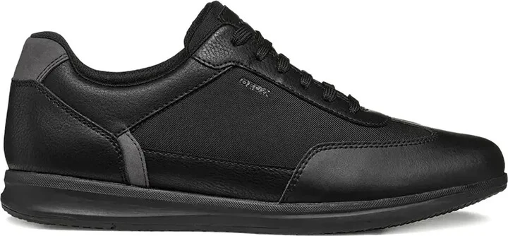 Avery leather-panel lace-up sneakers