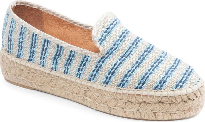 Navy Striped Canvas
