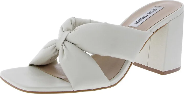 AVI Womens Padded Insole Leather Block Heel