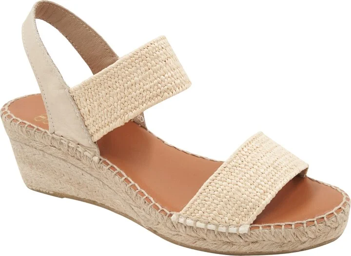 Aviana Raffia Wedge Sandal